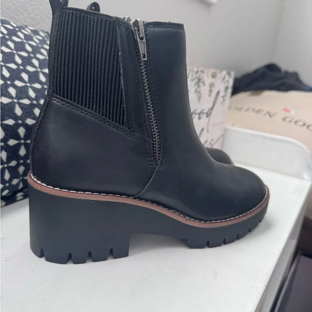 Blondo Damaris waterproof ankle boots in black leather - Picture 4 of 4